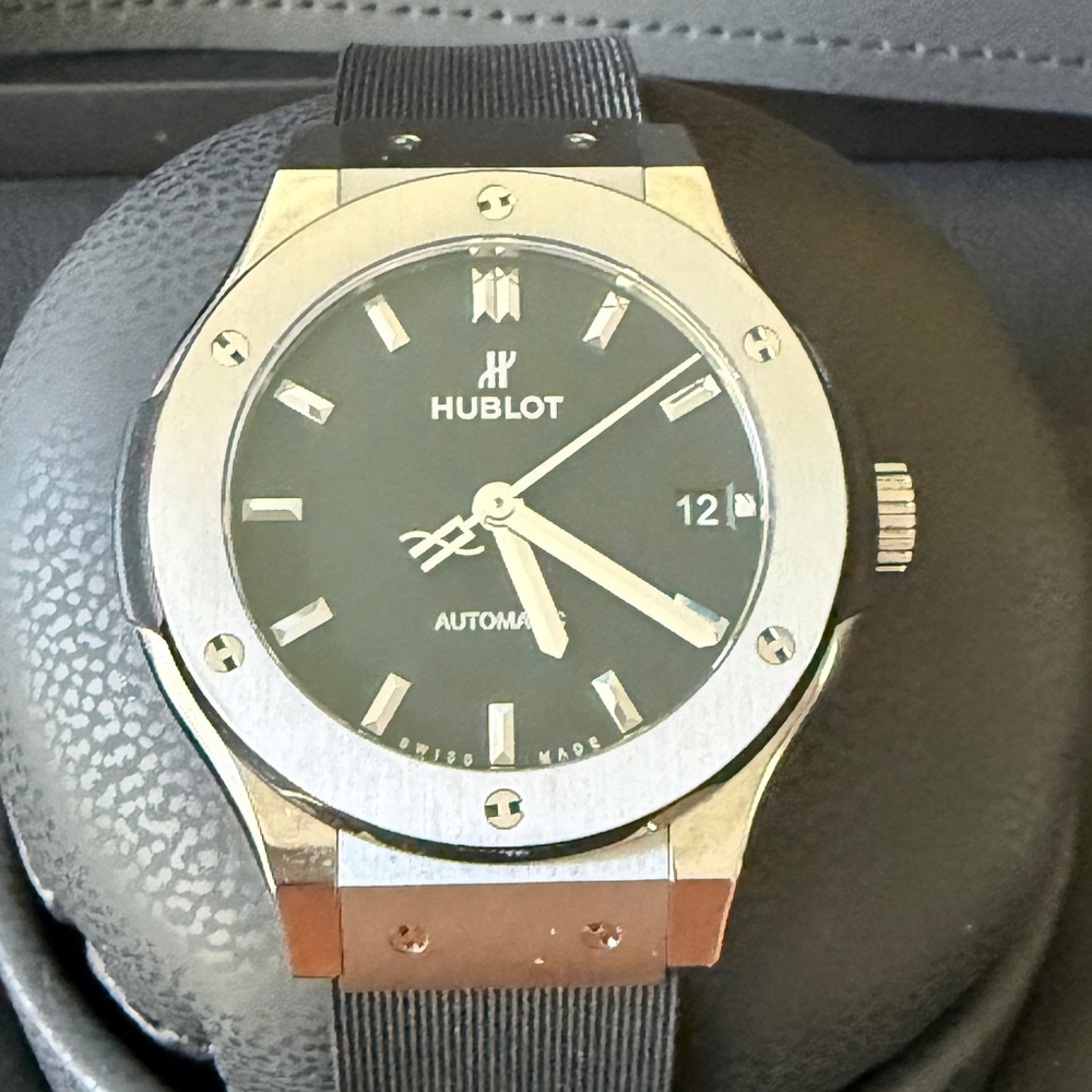 Hublot Black and Silver Men's Watch